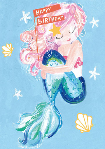 Picture of MERMAID BIRTHDAY CARD